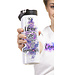 Drinkfles Gymnastics handstand blauw/paars
