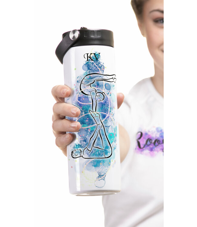 Tumbler Acrobatics Element 3 green/blue 20oz 650 ml + 2 lids