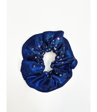 KV Gymnastics Wear Scrunchie Crystals Royal Blue