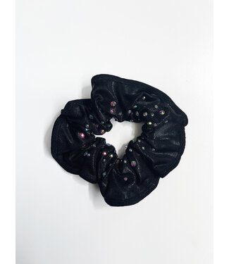 KV Gymnastics Wear Scrunchie Crystals Black