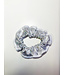 KV Gymnastics Wear Scrunchie Crystals zilver