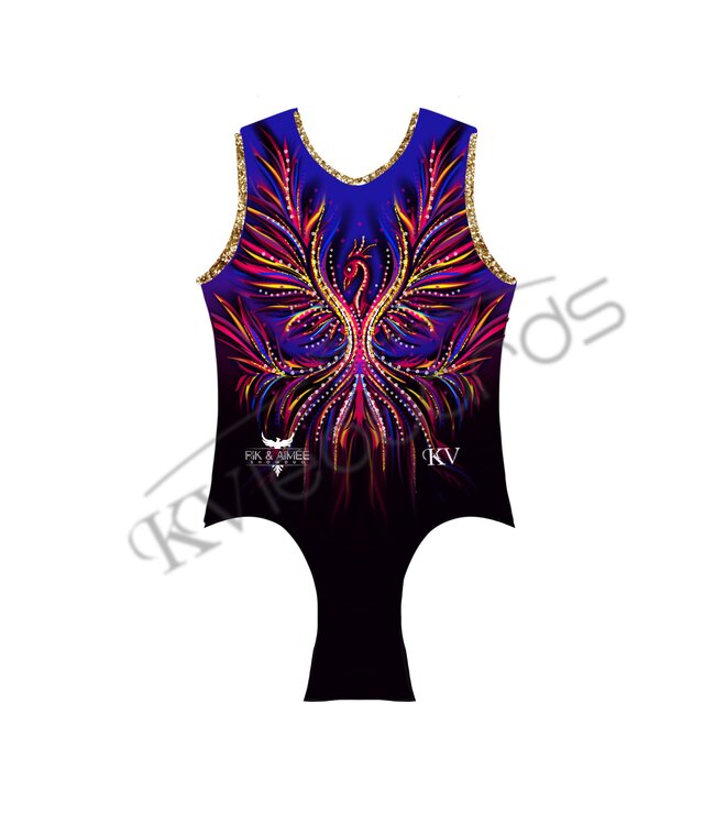 KV Gymnastics Wear Leotard Rise like a Phoenix Women