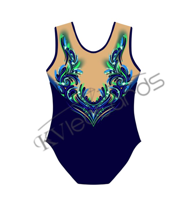 KV SALE! Leotard Poppy Blue/Green