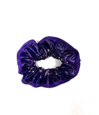 KV Gymnastics Wear Scrunchie Crystals Paars
