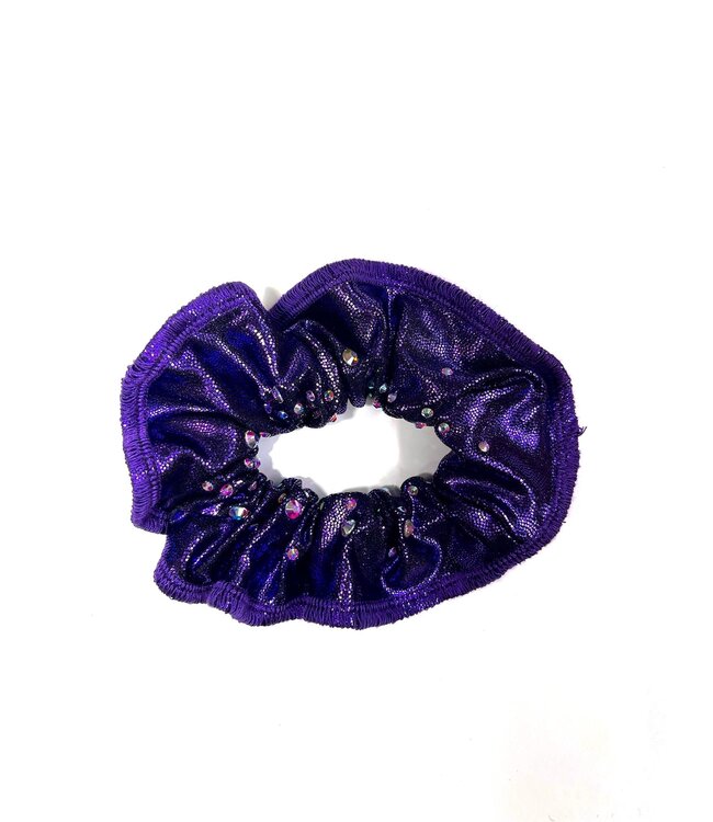 KV Gymnastics Wear Scrunchie Crystals Paars