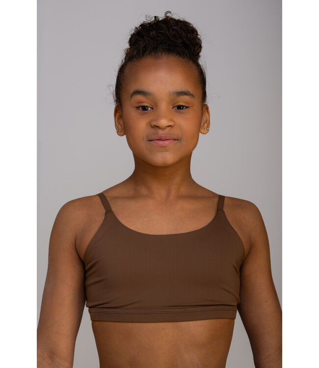 KV Gymnastics Wear Sports top Brown