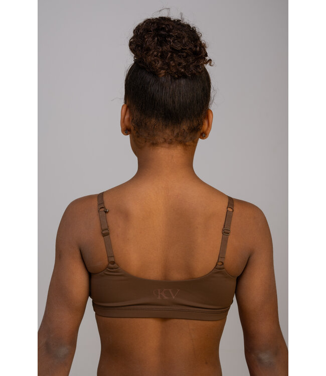 KV Gymnastics Wear Sports top Brown