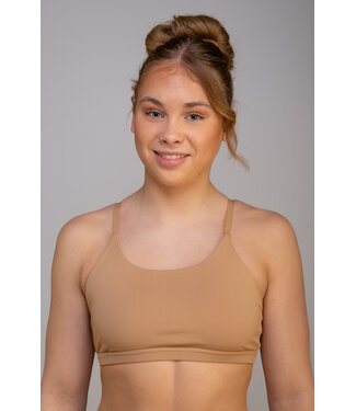 KV Gymnastics Wear Sports top Beige