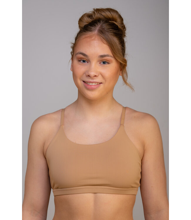KV Gymnastics Wear Sports top Beige