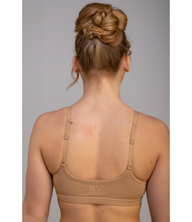 KV Gymnastics Wear Sporttop Beige
