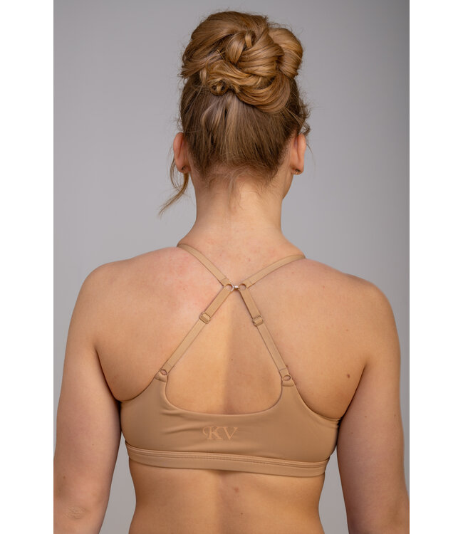 KV Gymnastics Wear Sporttop Beige