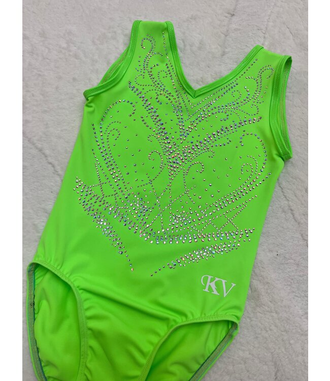 KV Leotard Onyx Neon Green