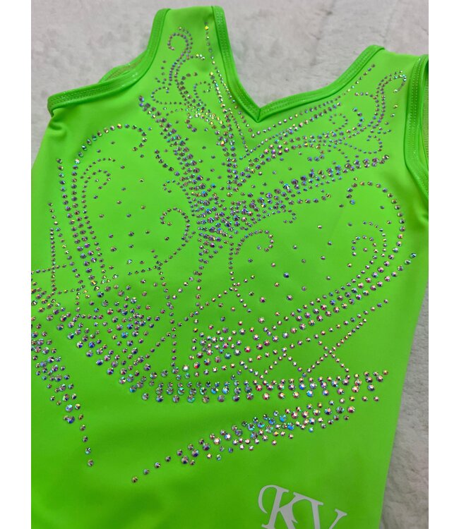 KV Leotard Onyx Neon Green