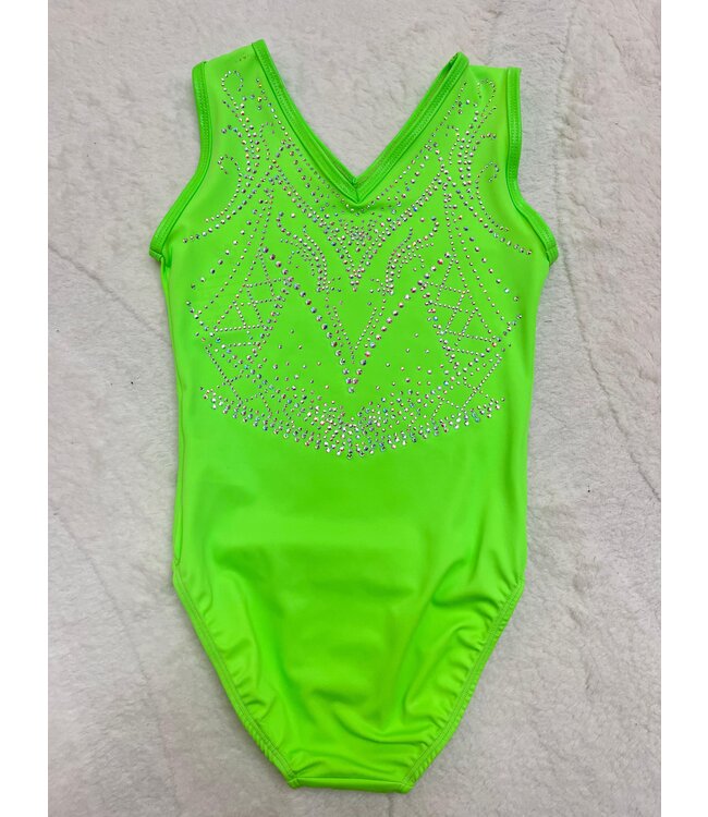 KV Leotard Onyx Neon Green