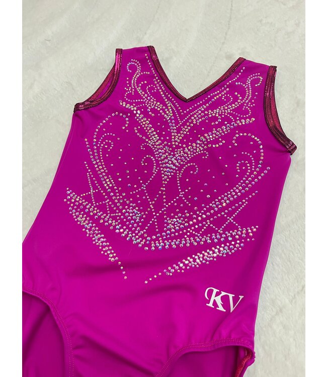 KV Leotard Onyx Fuchsia