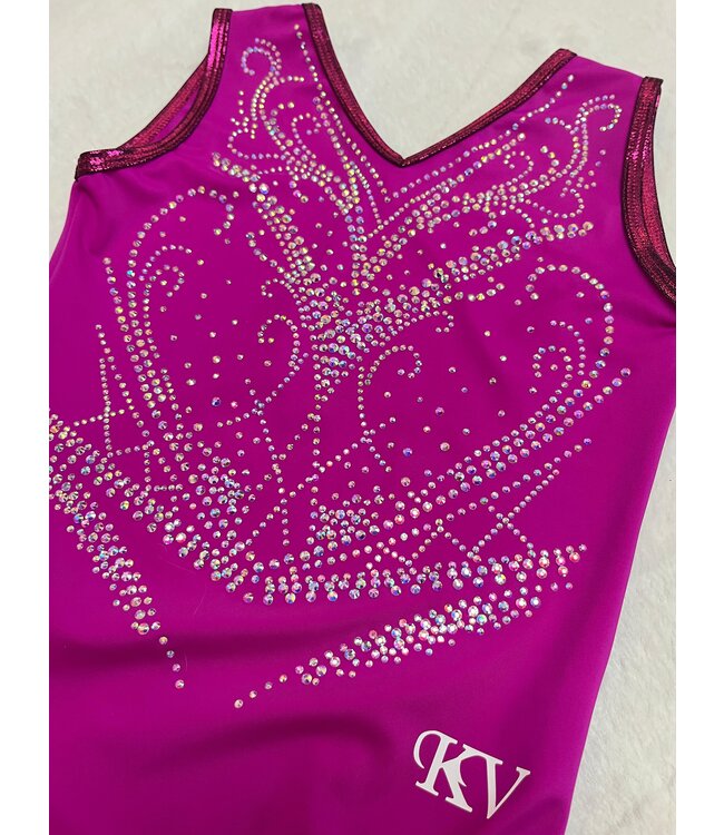 KV Leotard Onyx Fuchsia