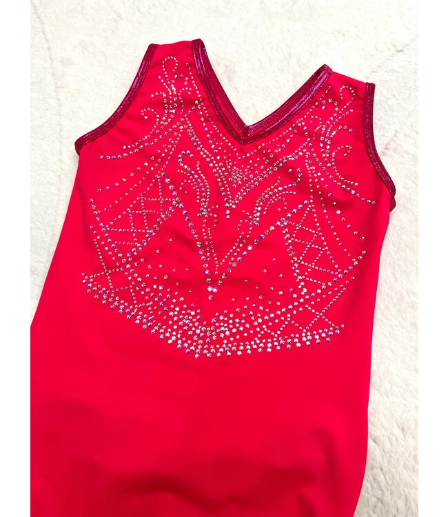 KV Leotard Onyx Coral