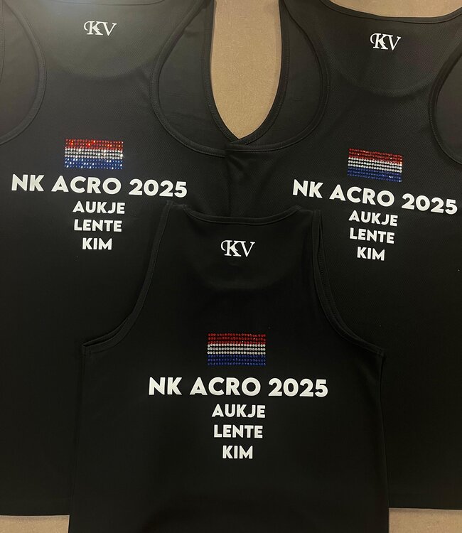 KV Gymnastics Wear Sports tank top black