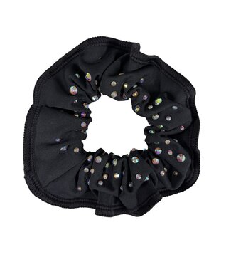 KV Gymnastics Wear Scrunchie Crystals Mat Zwart