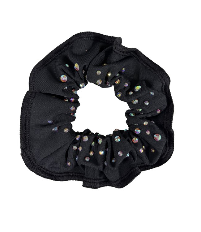KV Gymnastics Wear Scrunchie Crystals Mat Zwart