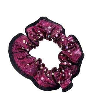 KV Gymnastics Wear Scrunchie Crystals Fuchsia