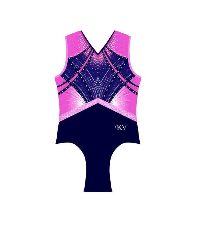 KV PRE-ORDER Leotard Zara Navy-Pink