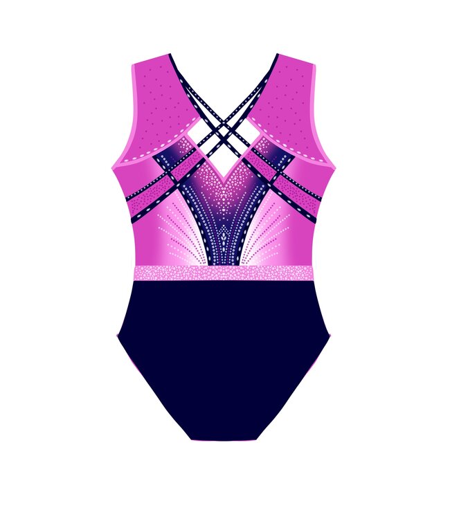 KV PRE-ORDER Leotard Zara Navy-Pink