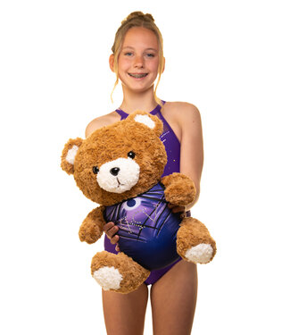 KV Gymnastics Wear Teddy beer KV groot paars