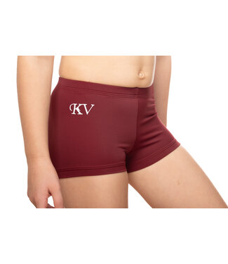 KV Gymnastics Wear Turnbroekje Lycra Bordeaux Rood KV Gymnastics Wear Turnbroekje Lycra Bordeaux Rood