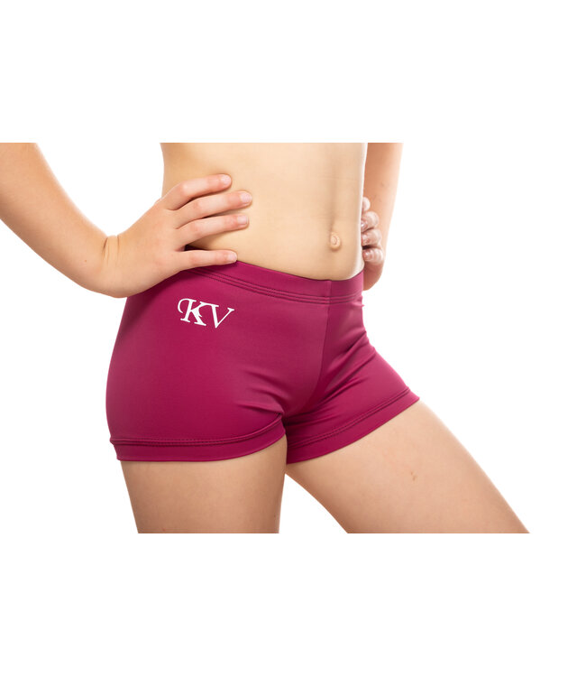KV Gymnastics Wear Gymnastics Shorts Lycra Plum