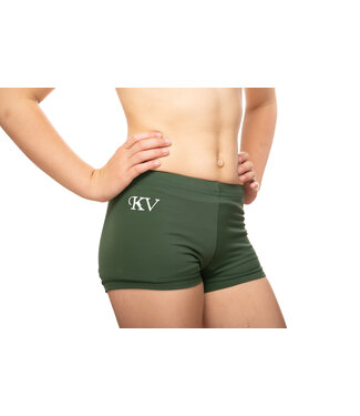 KV Gymnastics Wear Turnbroekje Lycra Khaki KV Gymnastics Wear Turnbroekje Lycra Khaki