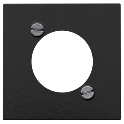 Niko centraalplaat 1-voudig XLR piano black coated (200-69856)