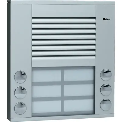 Niko opbouwbuitenpost 20mm met 6 bellen in twee rijen (10-106)
