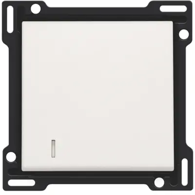 Niko schakelwip enkelvoudig met controlevenster white (101-60005)