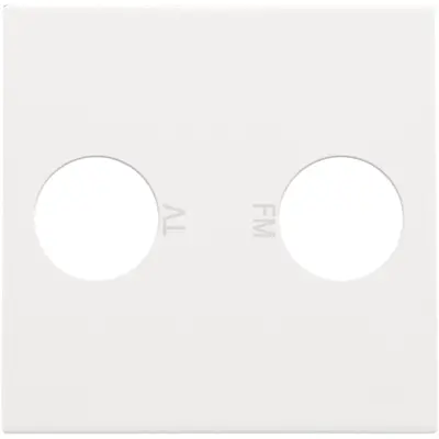 Niko centraalplaat antenne coax white OP=OP (101-69702)