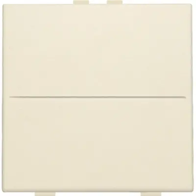 Niko enkelvoudige toets voor draadloze schakelaar met twee toetsen cream (100-00001)