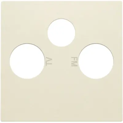 Niko centraalplaat coax/sat cream (100-69551)