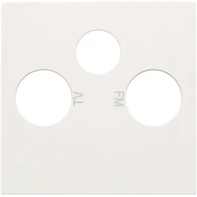 Niko centraalplaat coax/sat white (101-69551)