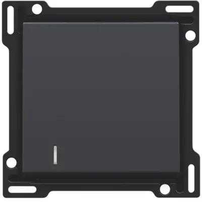 Niko schakelwip enkelvoudig met controlevenster anthracite coated (122-60005)