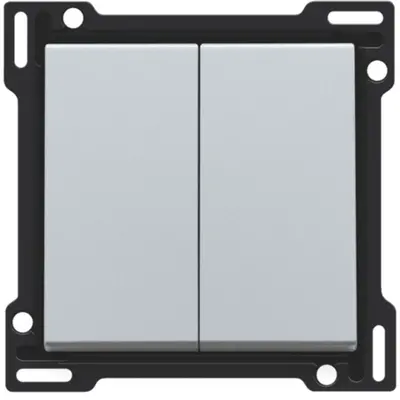 Niko schakelwip 2-voudig sterling coated (121-61505)