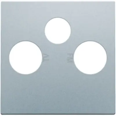 Niko centraalplaat coax/sat sterling coated (121-69551)