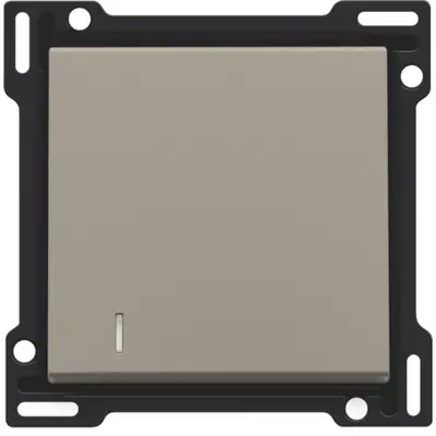 Niko schakelwip enkelvoudig met controlevenster bronze coated (123-60005)