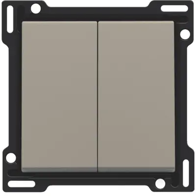 Niko schakelwip 2-voudig bronze coated (123-61505)