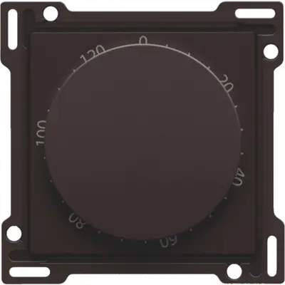 Niko draaiknop tbv tijdschakelaar tot 120 min dark brown coated (124-64906)