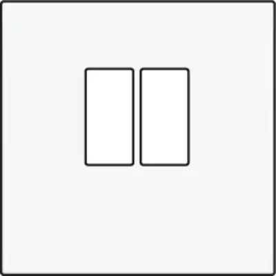 Niko centraalplaat 1-voudig voor mono luidspreker aansluitdoos white (101-69801)