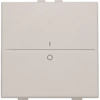 Niko enkelvoudige toets met opdruk 1-0 voor draadloze schakelaar met twee toetsen light grey (102-00002)