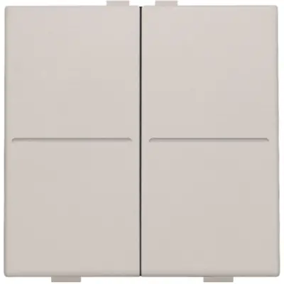 Niko tweevoudige toets voor draadloze schakelaar light grey (102-00007)