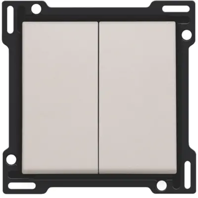 Niko schakelwip 2-voudig light grey (102-61505) OP=OP