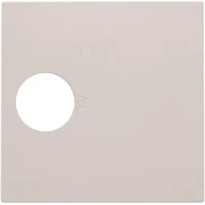 Niko centraalplaat 1-voudig coax light grey (102-69101)