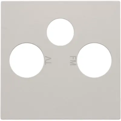 Niko centraalplaat coax/sat light grey (102-69551)